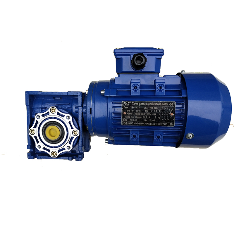 NMRV40  made in china 50 ratio:25:1  370w output speed 56rpm 48.7NM worm gearbox with motor