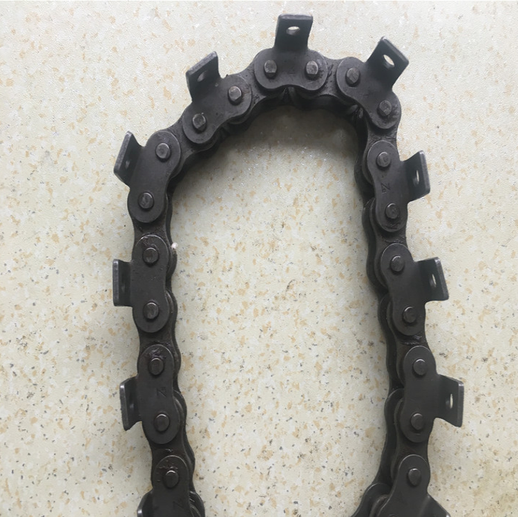 12A-1*80L  Lowest price mechanical transmission chain bending plate chain 6-point with ear chain