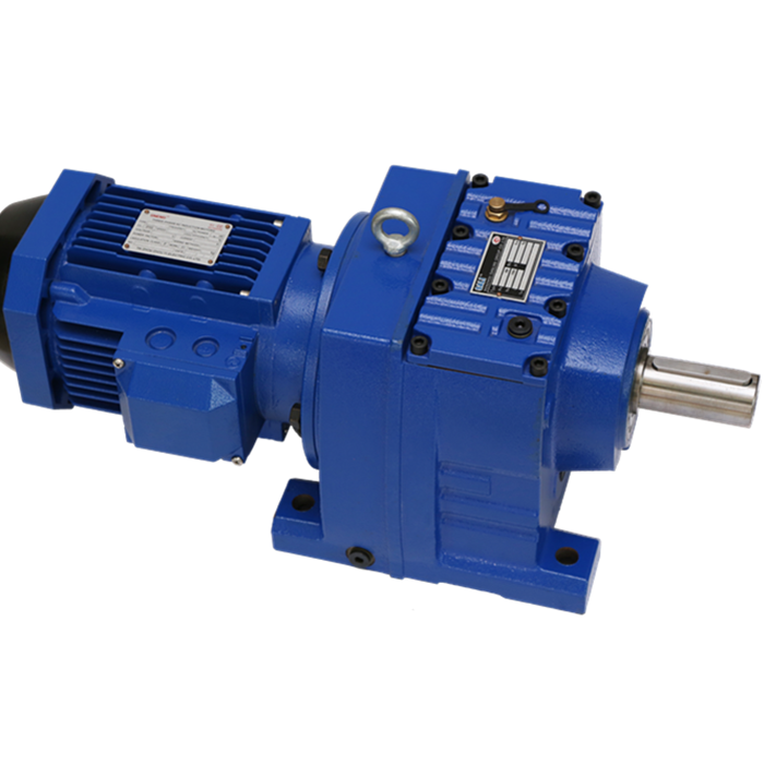 R China series helical power transmission gearbox for concrete mixer drive power transmission speed reducer gearbox motor variator