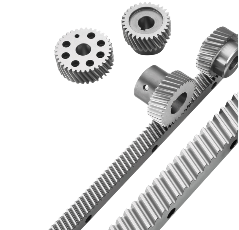 CNC machine parts helical rack and pinion gears