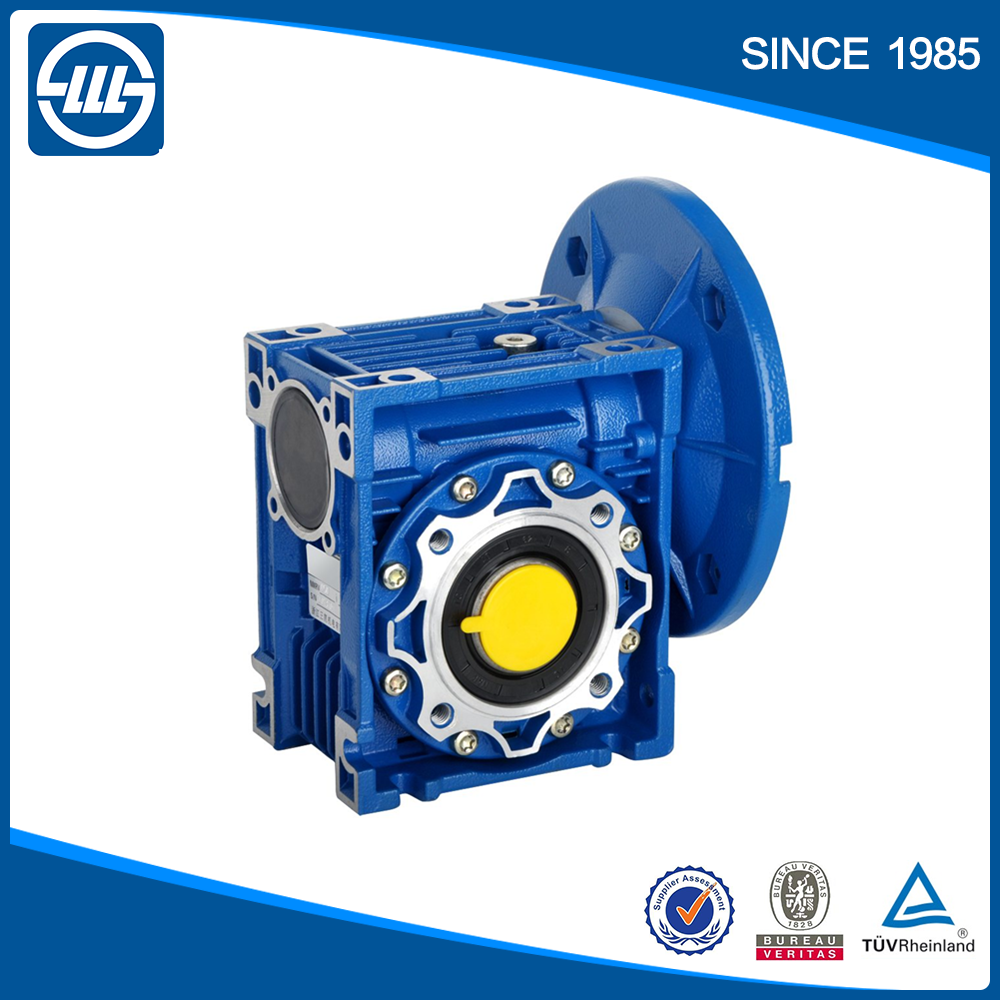 high precision NMRV030 series worm and worm gear aluminum alloy reducer input speed single phase 1400 rpm motor