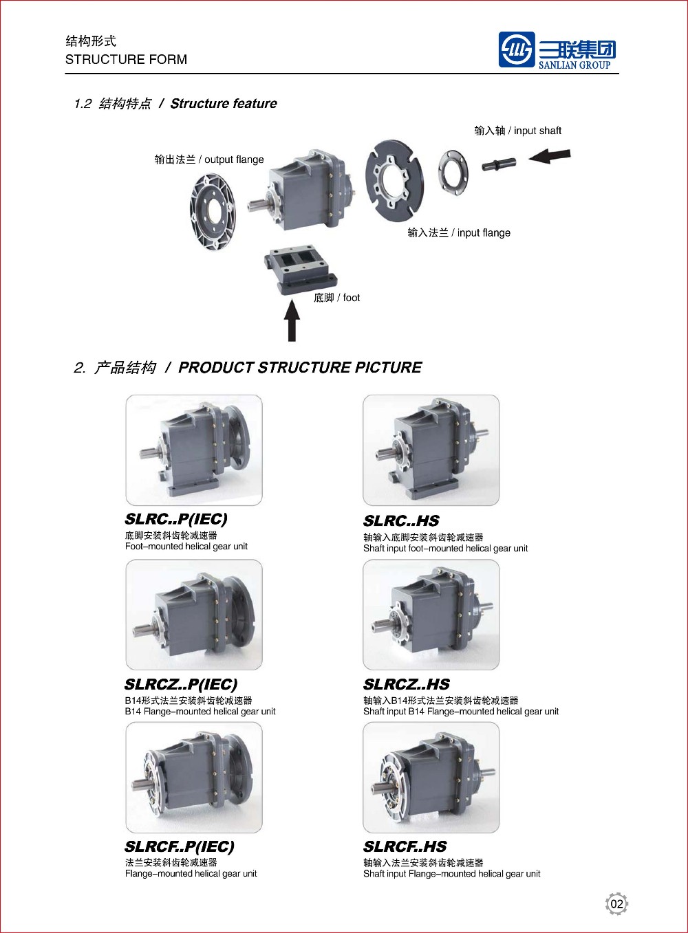 TRC series helical gear units small transmission gearbox bevel helical gearbox screw jack