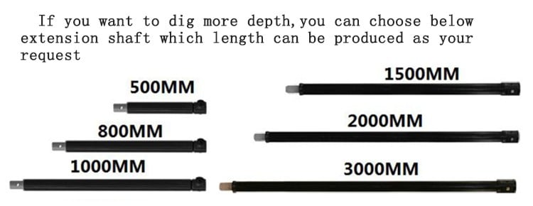 Soil Drilling Rig Earth Auger Used By Excavator DH55 For Screw pile installations