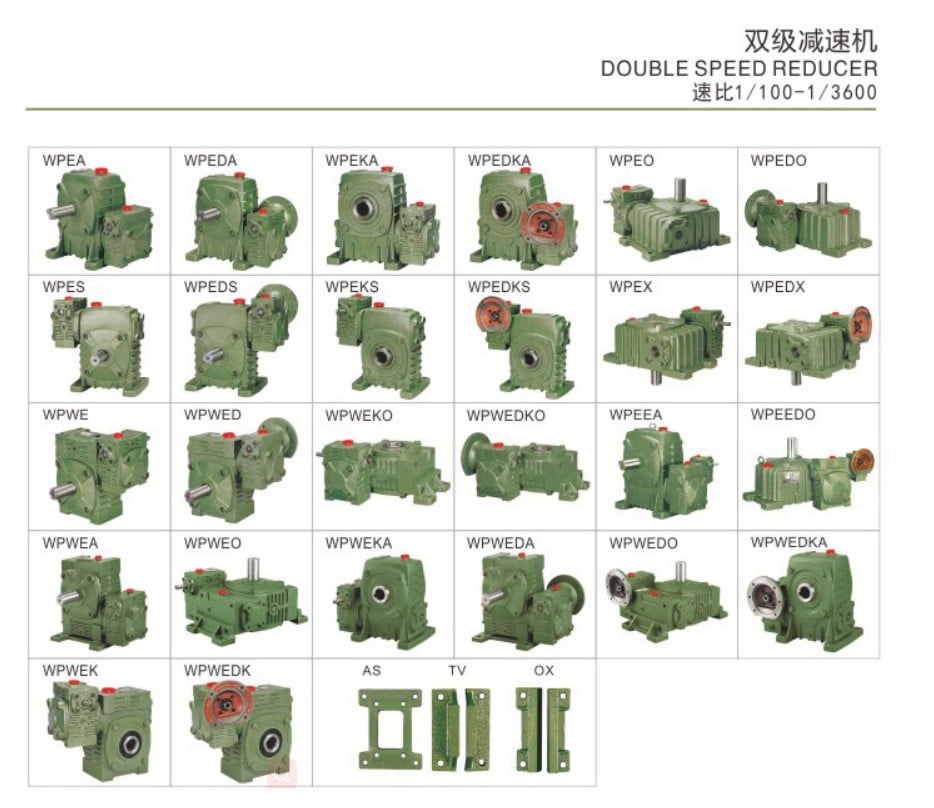 WPA Worm Gearbox Speed Reducer gearbox speed increaser liquid gearboxes worm gear motor gearbox transmission