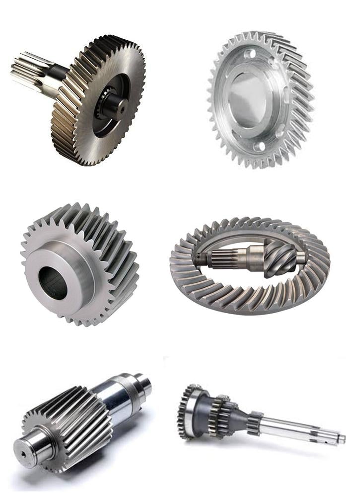 factory manufacturer for  big auto parts machining metal iron alloy steel aluminum driving bevel gear