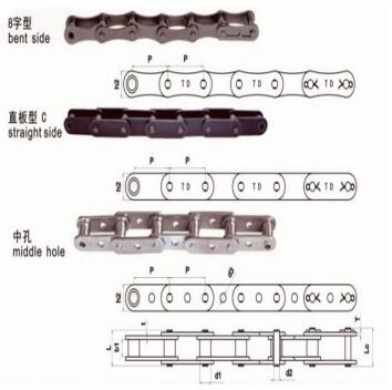 Double Pitch Roller Chain C212AH/C212AHL/C216A For Driving And Conveyor