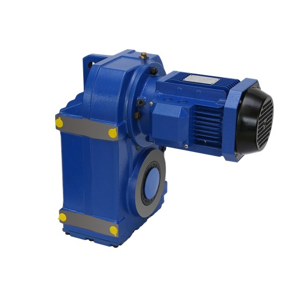 china supplier RC R series Helical Gearbox with geared dc speed motor