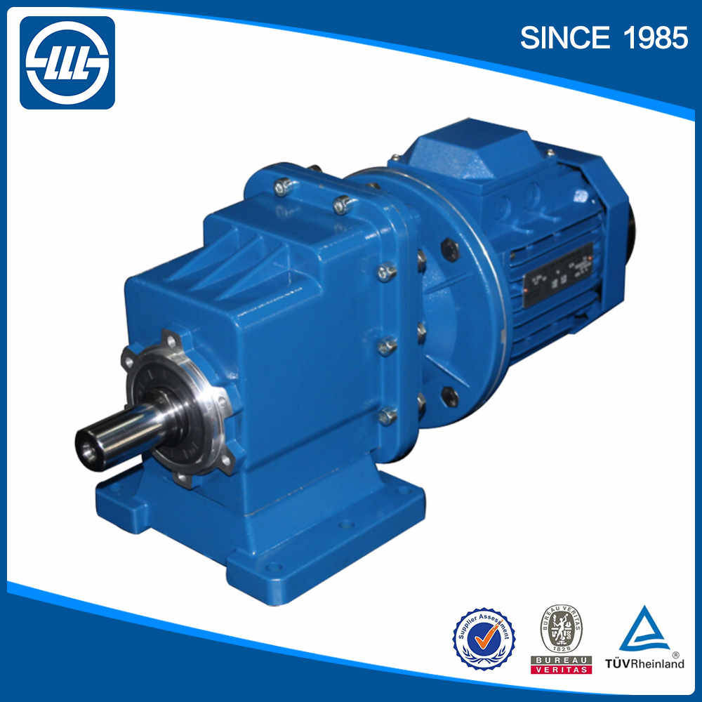 TRC series aluminium foot base helical  small engine with gearbox power drive gearbox worm gear for concrete mixer reducer