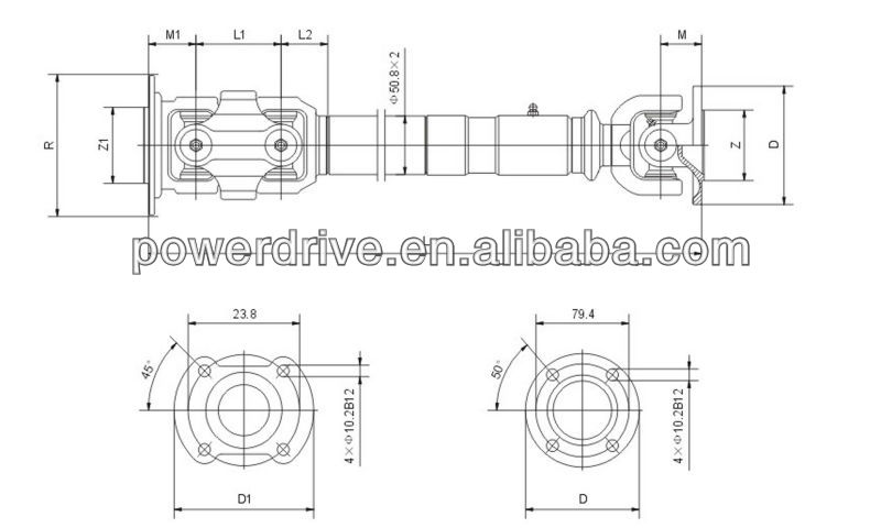 Cardan Drive Line PTO Shaft