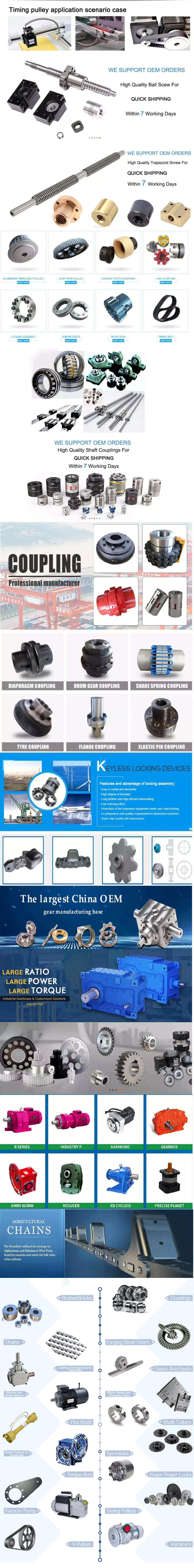 China Custom Cast Iron Timing Pulley (3M, 5M, 8M, 14M, XL, H, L)   supplier 