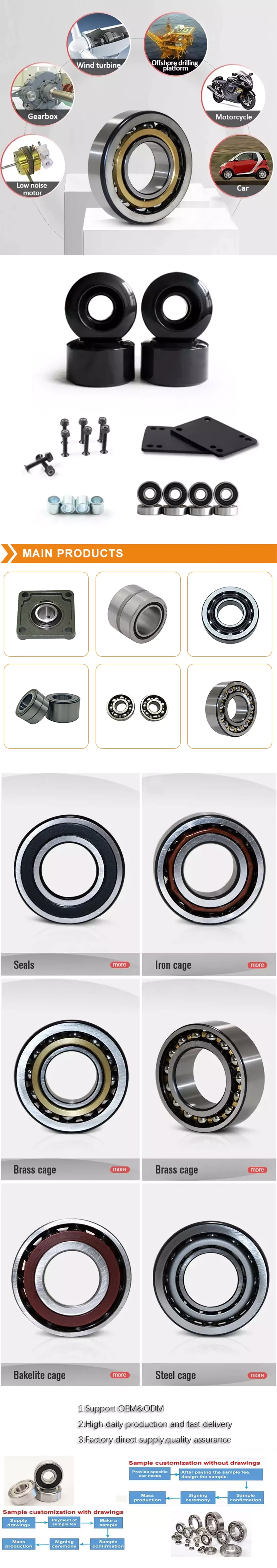 China Professional High-Speed Angular Contact Ball Bearings 71906 AC Used in Machine Tool Spindles, High Frequency Motors, Gas Turbines     near me shop 