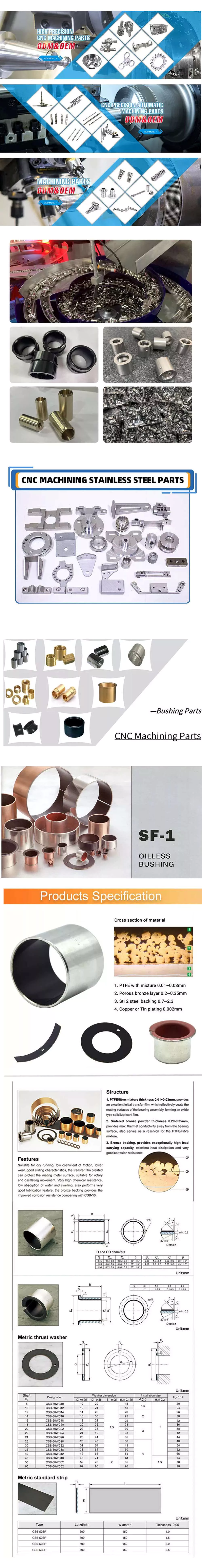 China best CNC PTFE Bushing Telon Bushing Bushes white bearing CZPT bushes bushing bearing  with Free Design Custom