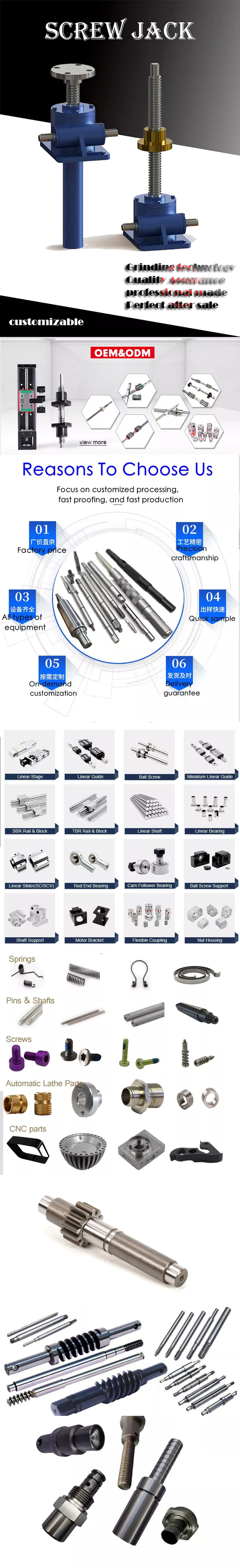 China Transmission Manufacturers Suppliers Plastic Metal Cast Iron Stainless Steel Brass Small Helical Worm Wheel Globoid Speed Steering Screw Gear Set Drive Shaft     twin screw extruder shaft