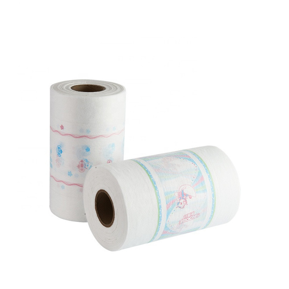 Breathable  best quality Printed Backsheet Roll Raw Material PE Laminated Film PE Wrapping Film for Sanitary  Baby Diapers