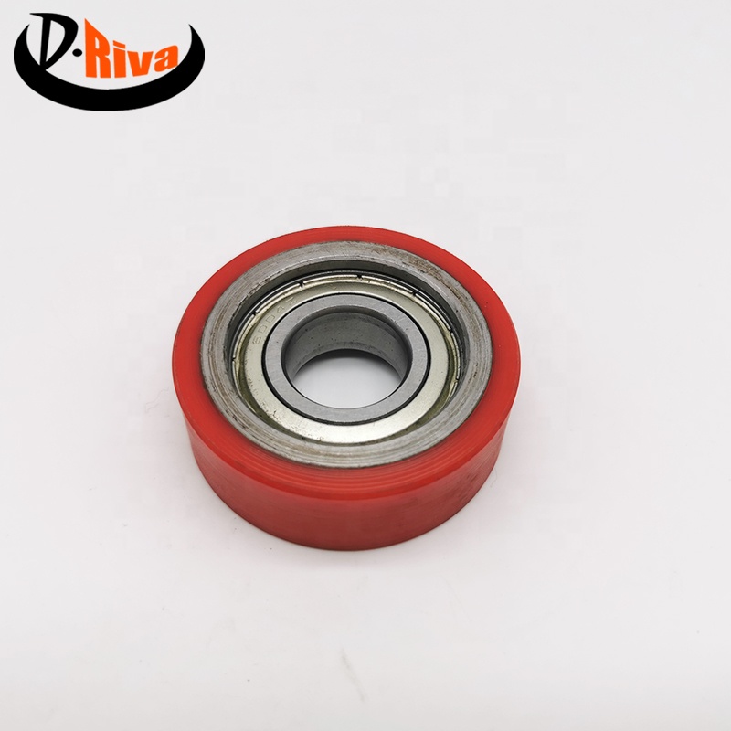 High  Lowest price quality industrial  roller polyurethane pu keel  roller bearing