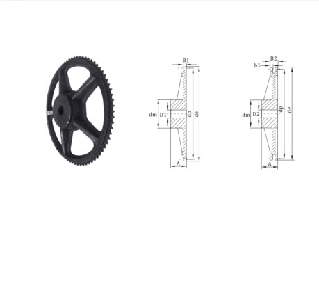 European  Cheap  China Standard Cast iron sprocket 08 chain sprocket ACC.to DIN8187