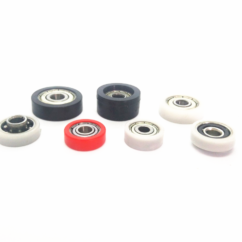 Hot  sales  China sale plastic nylon pom flat belt idler pulley roller wheel with bearing for machines