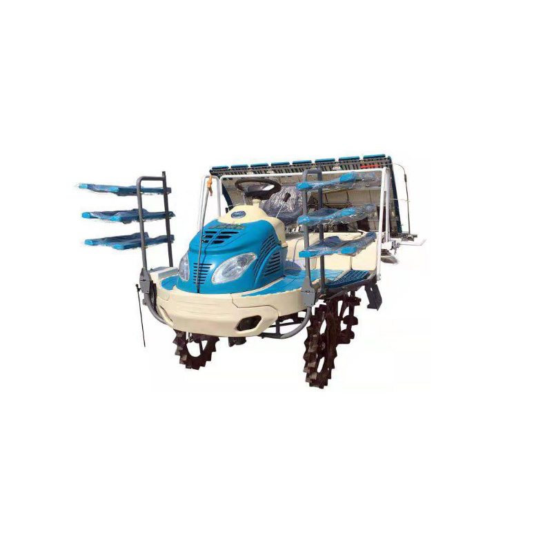 Easy  best quality Operated Ride Type 6 Raw Rice Transplanter 8 Raw Seeders