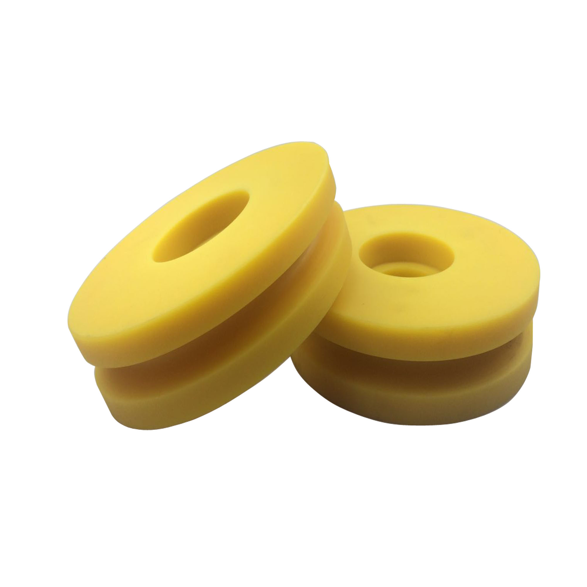 High quality Lowest price for Rapid prototype CNC machining yellow concave nylon  rope pulley wheels China manufacturer factory and supplier