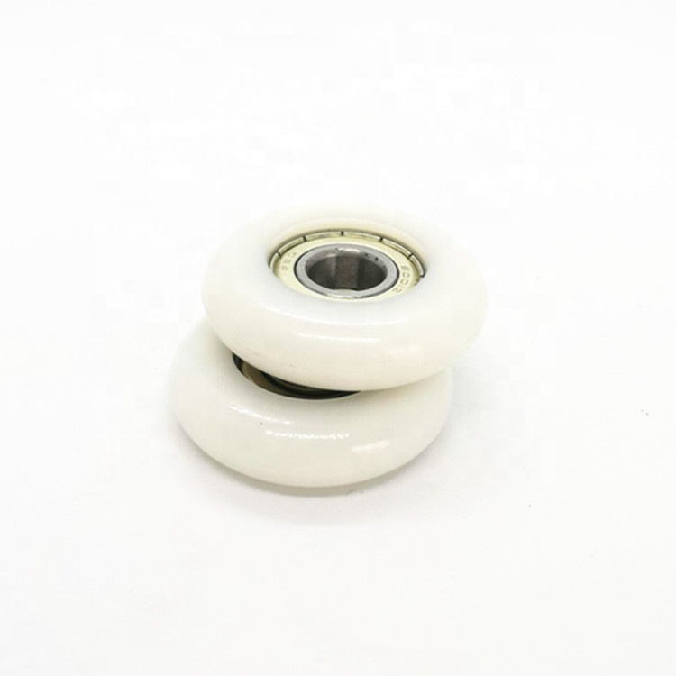 Custom  made in china Plastic Nylon hanging wooden sliding door wheels automatic sliding door roller
