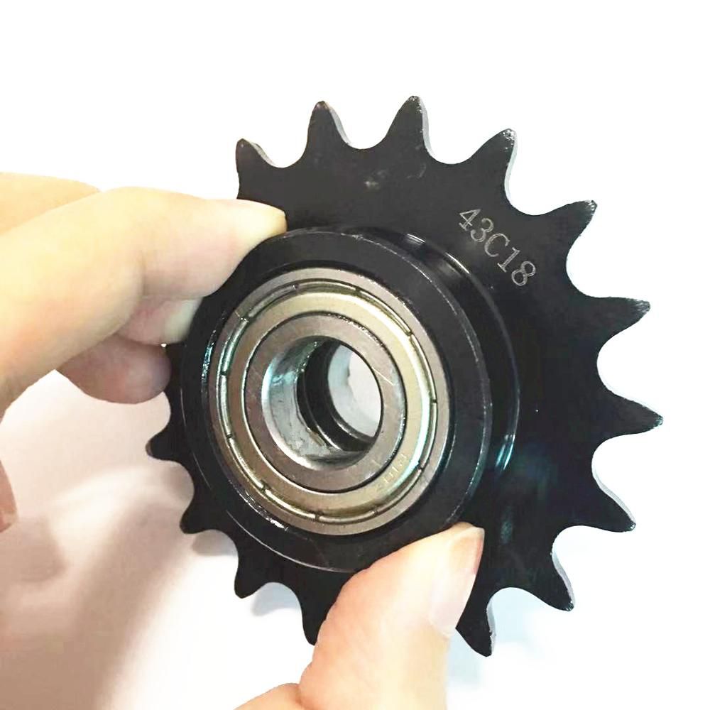 Industrial  Lowest price Idler sprocket 43C18 Sprocket with R10ZZ bearing