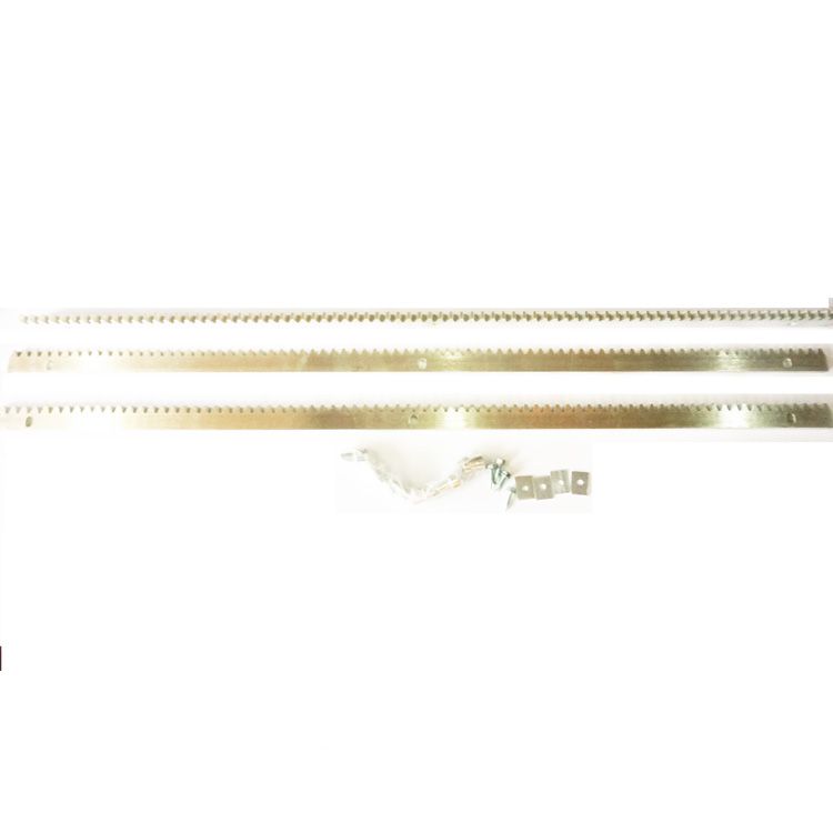 Standard  best supplier 1000*12*30mm steel gear rack for sliding gate with 3 fixing