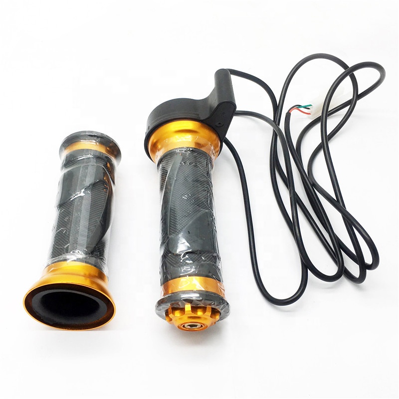 high  factory Wholesale Suppliers Online quality golden three-wire electric bicycle scooter twist throttle handle set