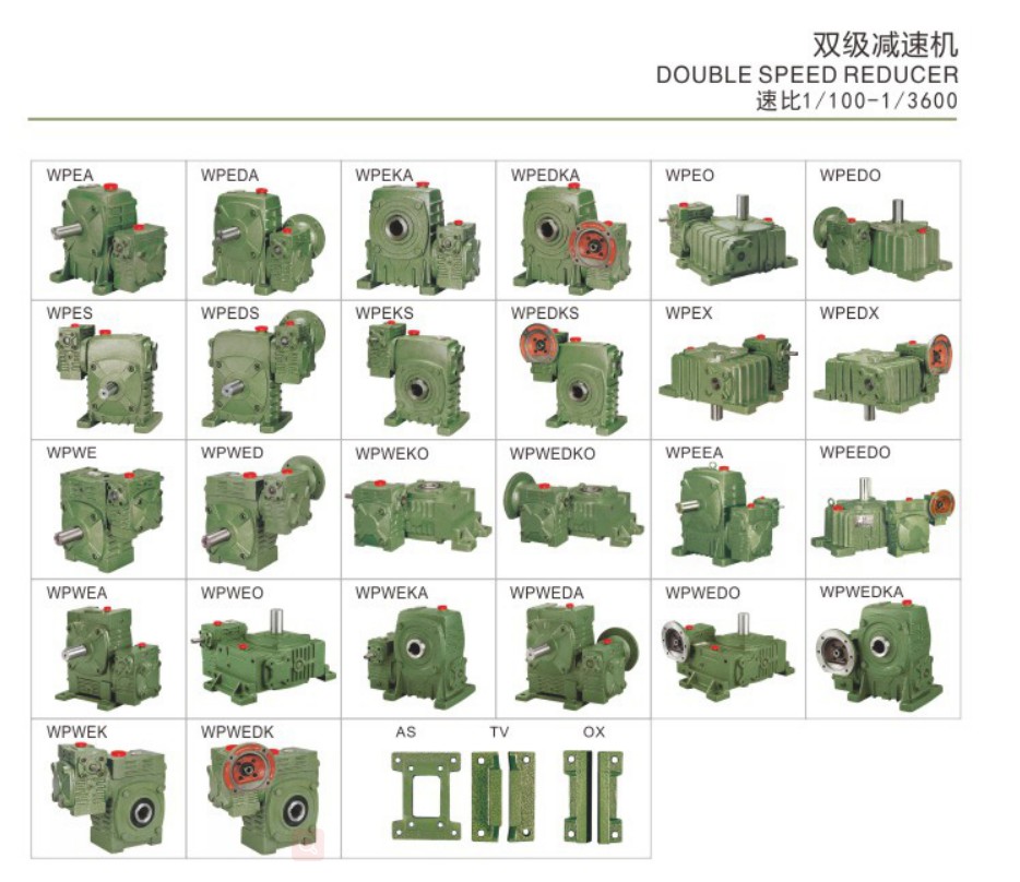 High efficiency China Manufacture WPX/WPO 40/50/60/70/80/100 Ratio worm gear speed reducer gearbox