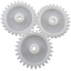 Factory price custom hard tooth pioion small plastic gear