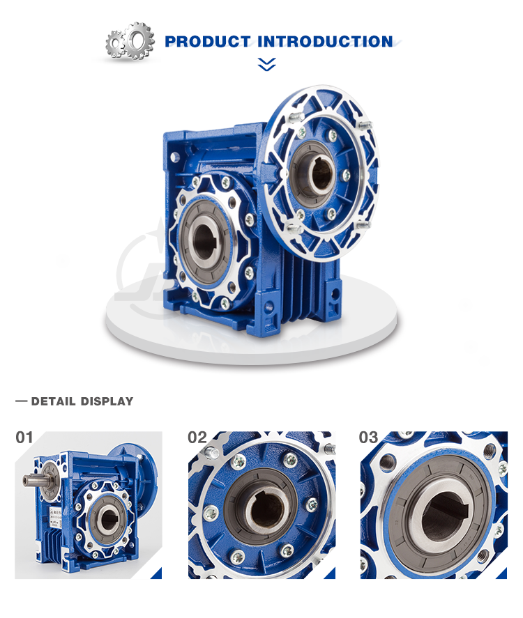 Customized service electric aluminium variator worm types of reduction gear box