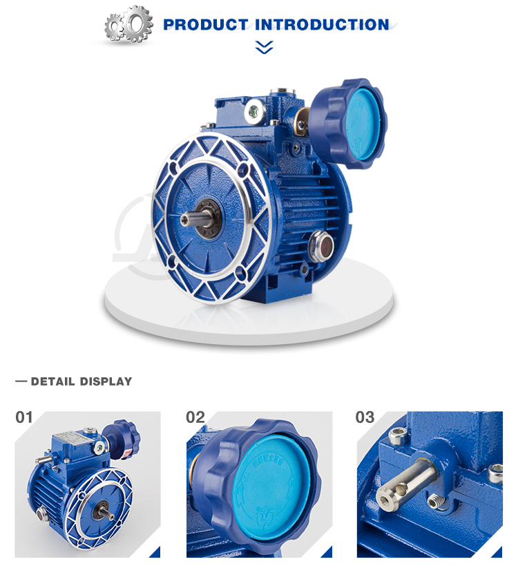 Gold supplier competitive price udl frequency gearbox gtj-008 speed variator with motor