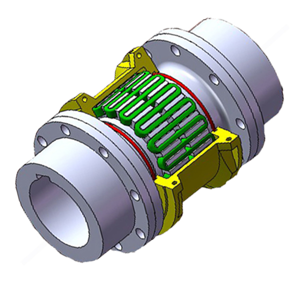 China high quality JSS double flange connection insert  Grid Coupling for Material Transportation Machine High Speed Grid Coupling Best Supplier Manufacturer & gearbox Factory 