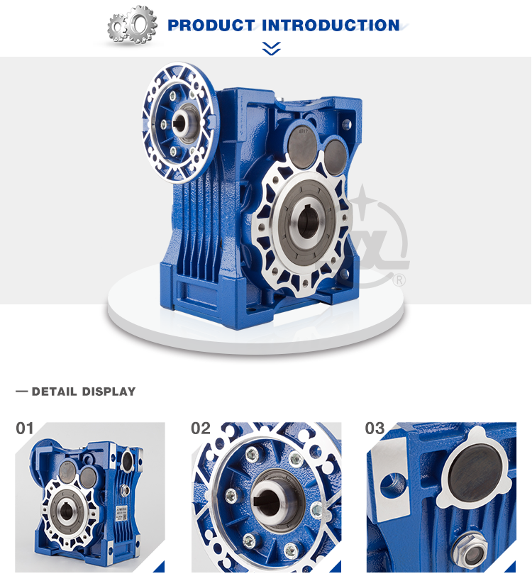 Good price aluminium variable speed reducer electric reduction worm motor small gearbox