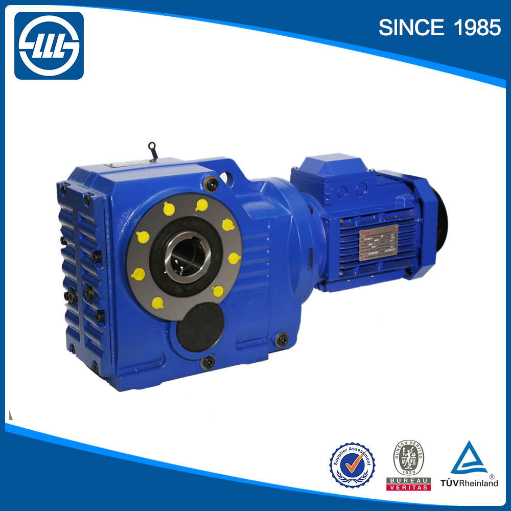 K series right angle flange mounted helical-bevel gear speed reducer ac motor gear box reducer conveyor