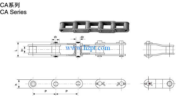 Agricultural Roller Chain CA550/45,CA550/55,CA550H for forestry fishery livestock