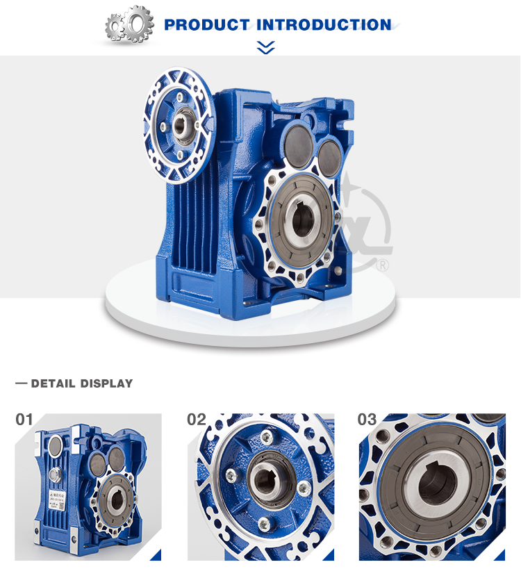 New design double reduction working second hand worm drive gearbox