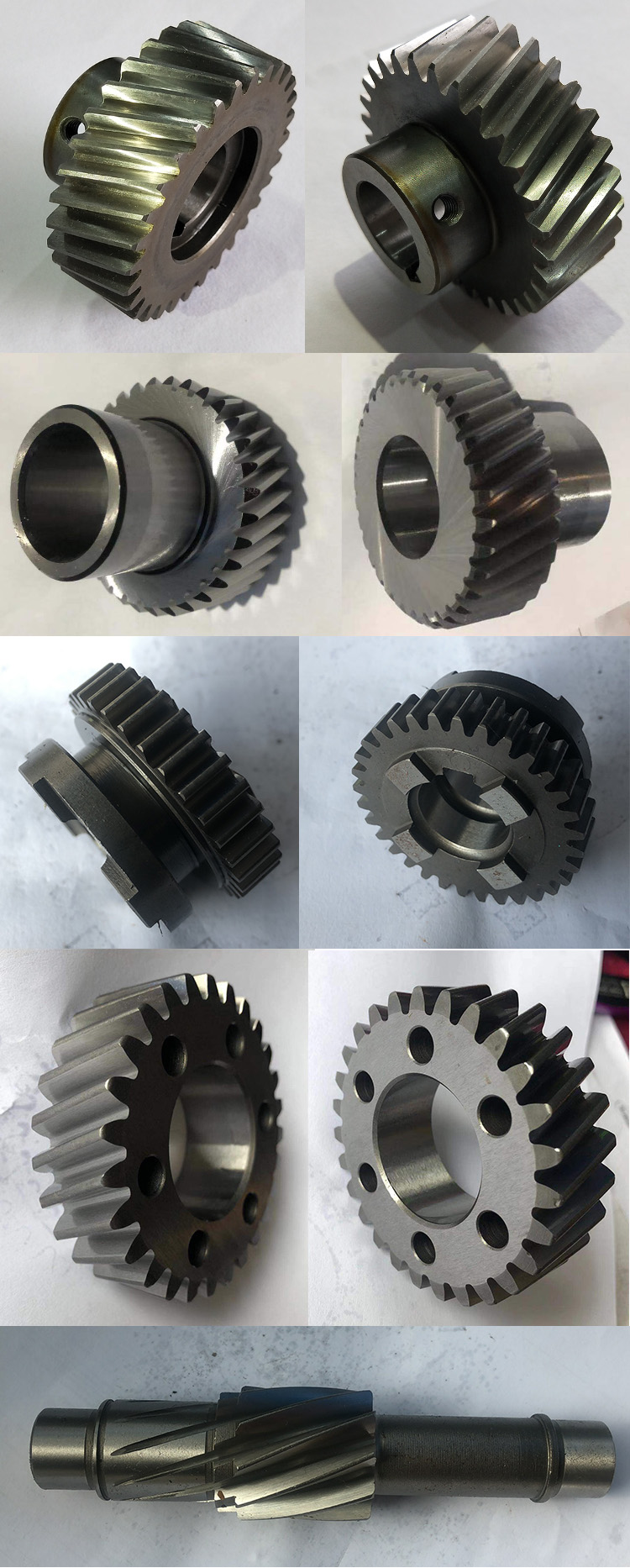 China precision metal steel drive gear and  spur helical pinion gears