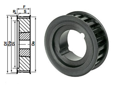 Taper Bore Timing pulley