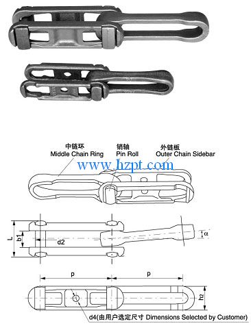 Forged Detachable Chain X348/X458/468H Applied To Chain Conveyor For Automotive, Metallurgy, Appliance,Food And Other Industries