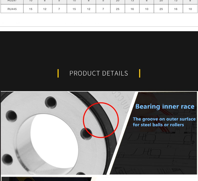 china supplier precision bearing CRBC80070 CRB80070 RB80070UUCCO/P5  thin section cross roller bearing