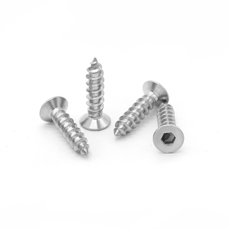 China Nice Quality High Precision stainless steel Outer circle and inner hexagon Self Tapping Screws