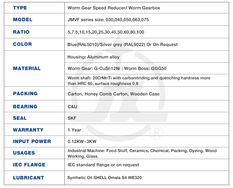 Low price available aluminum worm gear reduction types of speed reducers