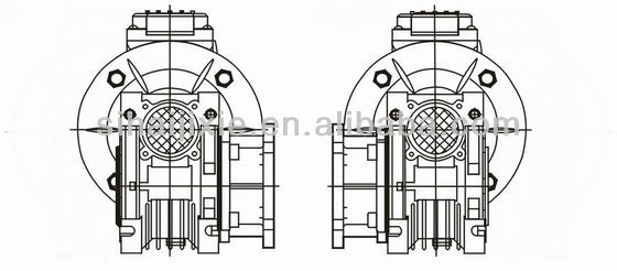 Forward reverse gearbox motor reductor worm gearbox