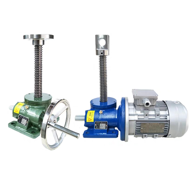 high  near me quality 10kg-200kg Worm gear reducer small SWL1 screw elevator jack electric hand screw reducer lifting platform  supplier- YWEP one of best Supplier importer wholesale Distributors in QC Canada