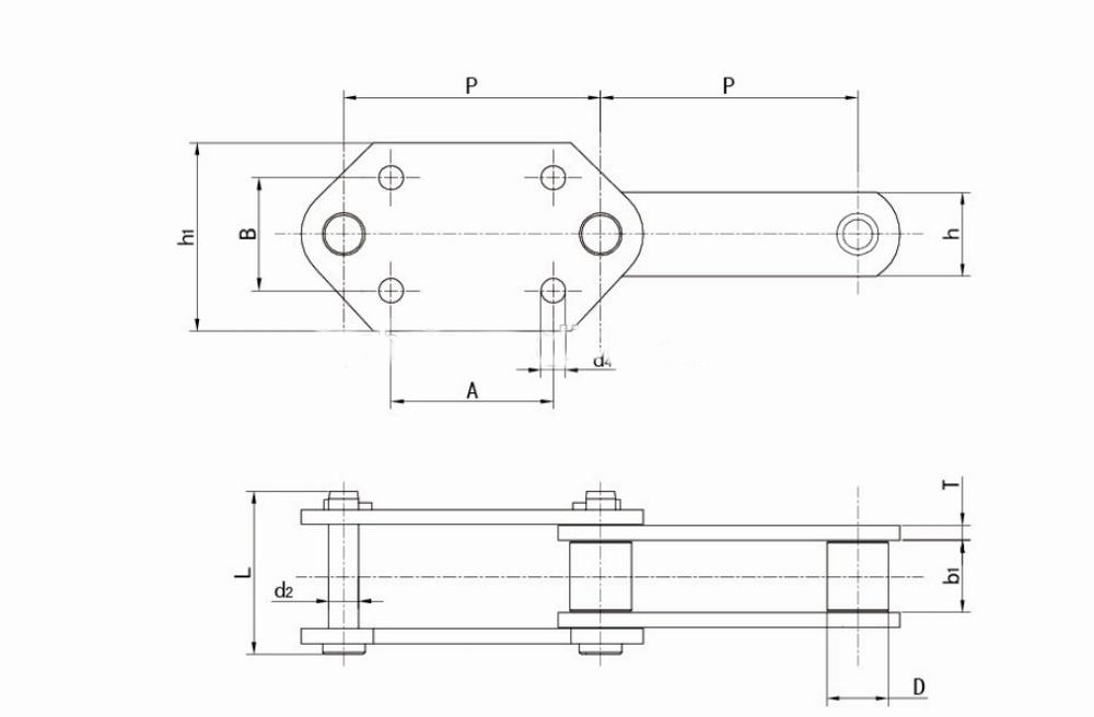 ZC Series Hollow Pin Shaft Conveyor Chain with ISO certified