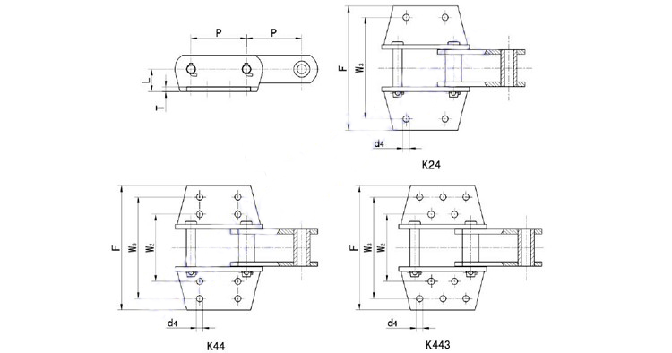 heavy duty straight sidebar chain supplies with ISO9001:2015