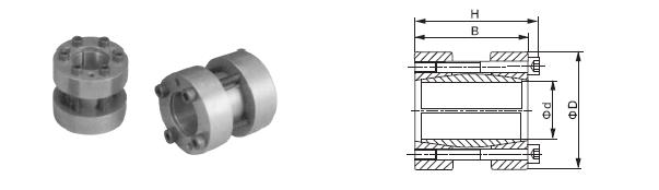 steel material  Expansion sleeve servo drive Locking device fixed Type Rigid Coupling