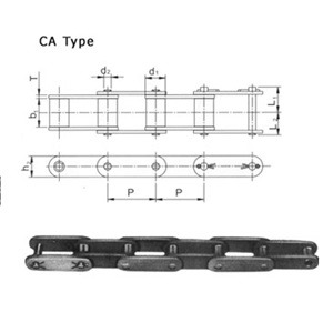 Agricultural Roller Chain CA550/ CA555/CA557 for forestry fishery livestock