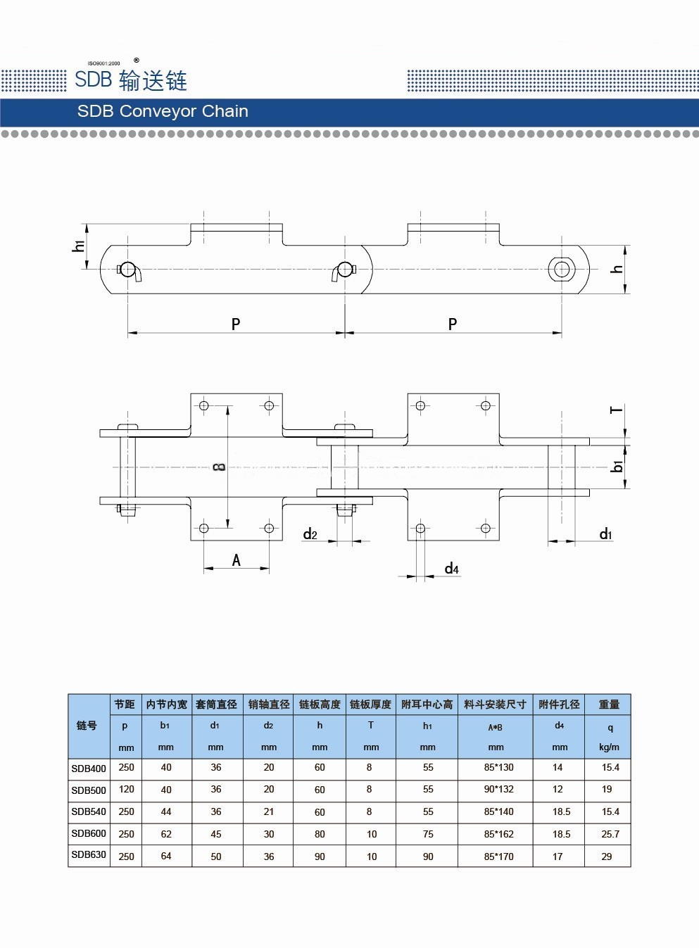 Sugar chain AS2 attachment for bagasse conveyor supplier(ISO)