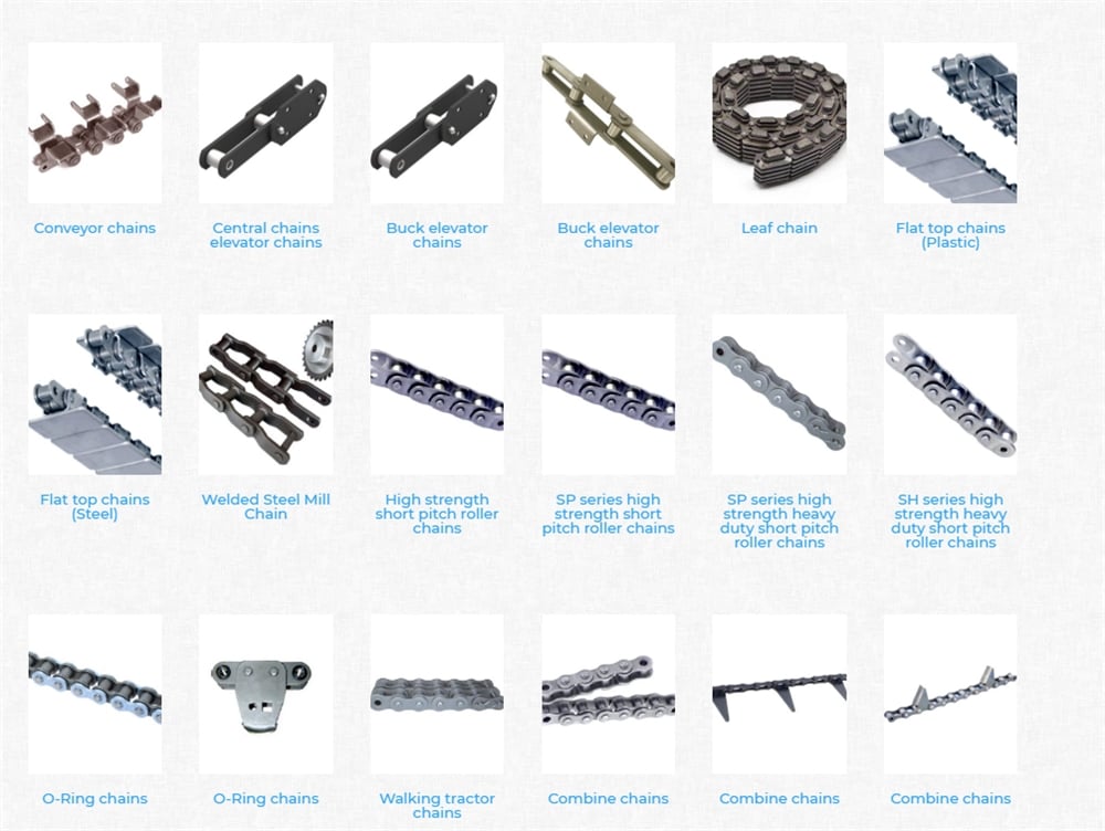 palm oil conveyor chain hardware with K2 attachment